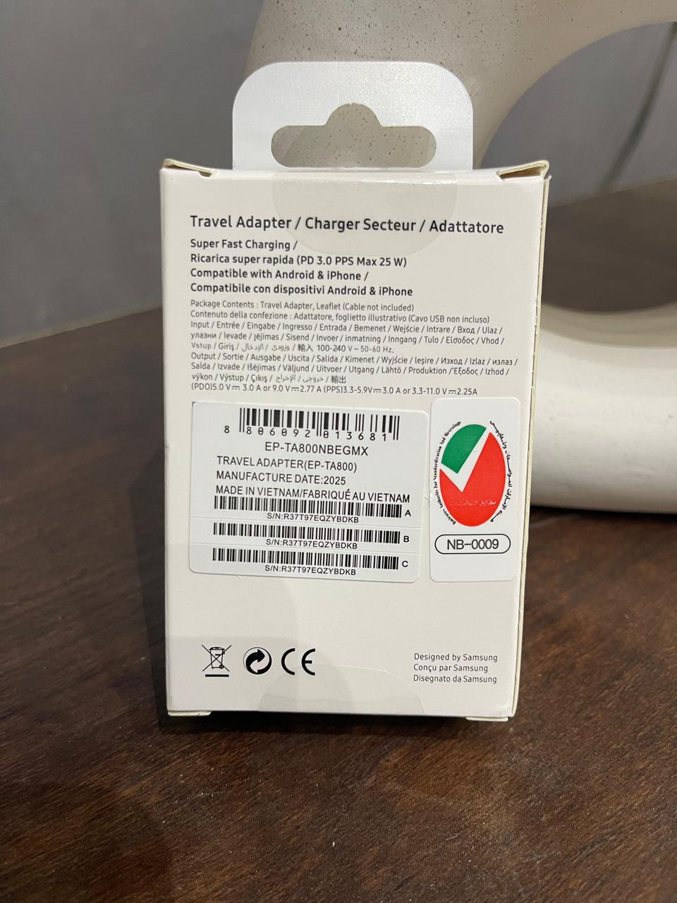 Samsung Orignal Charger 25 W